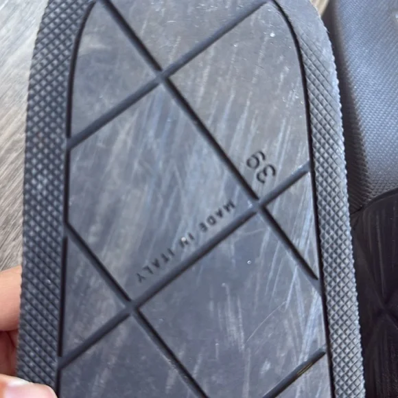 Bottega Veneta Quilted Black Pool Slides